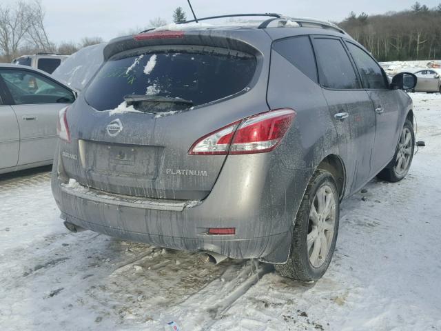 JN8AZ1MU0CW102577 - 2012 NISSAN MURANO S GRAY photo 4