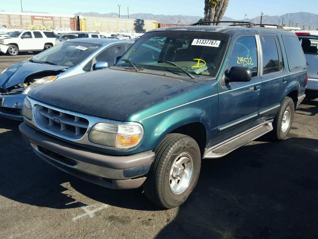 1FMDU32E8VZB59489 - 1997 FORD EXPLORER GREEN photo 2