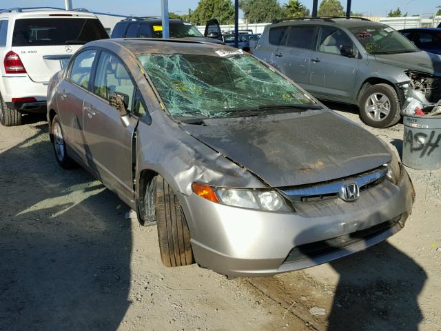 1HGFA16896L094298 - 2006 HONDA CIVIC EX SILVER photo 1