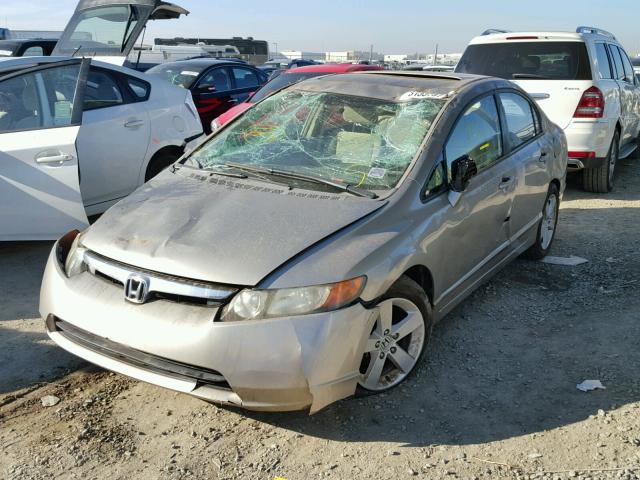 1HGFA16896L094298 - 2006 HONDA CIVIC EX SILVER photo 2