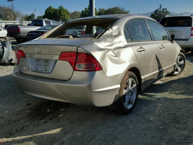 1HGFA16896L094298 - 2006 HONDA CIVIC EX SILVER photo 4