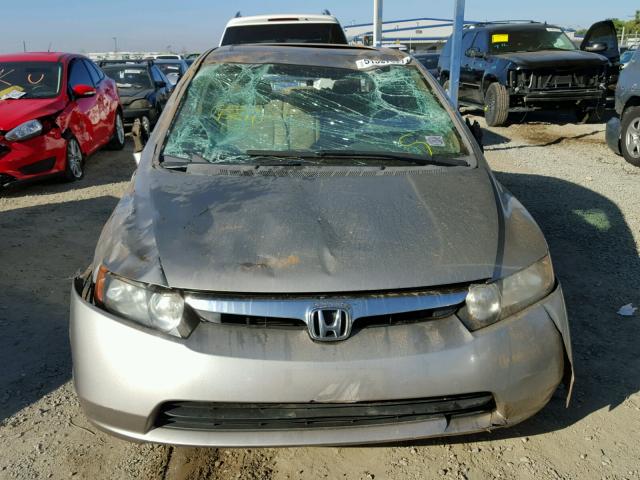 1HGFA16896L094298 - 2006 HONDA CIVIC EX SILVER photo 9