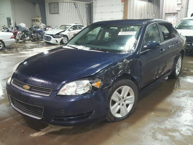 2G1WA5EKXA1225149 - 2010 CHEVROLET IMPALA LS BLUE photo 2