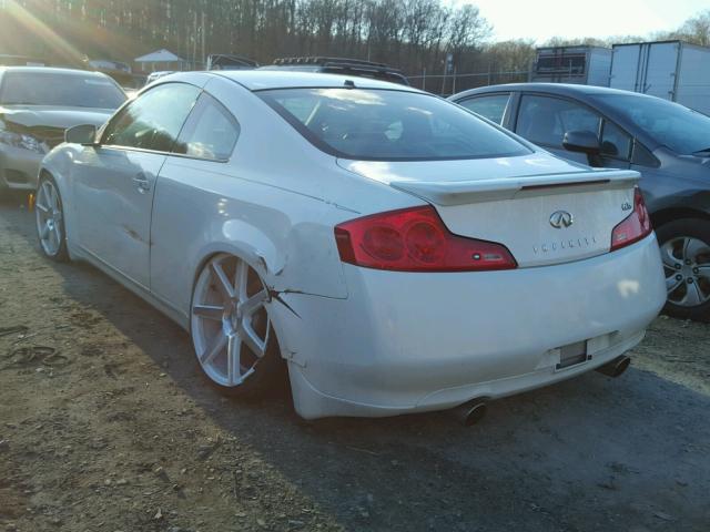 JNKCV54E47M905487 - 2007 INFINITI G35 WHITE photo 3