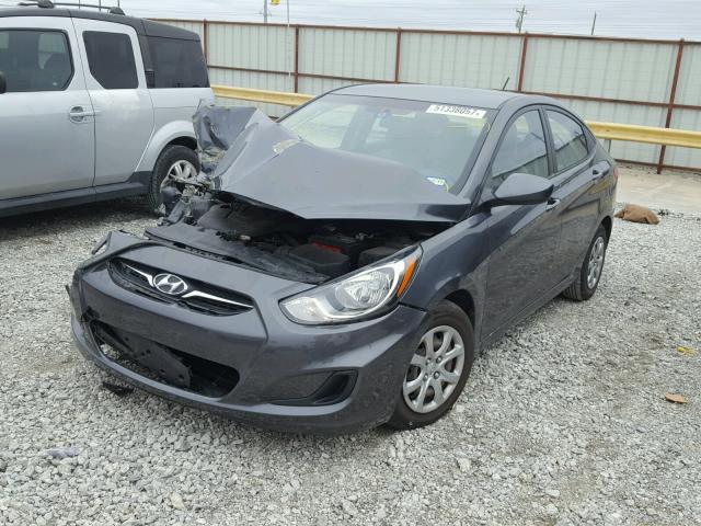 KMHCT4AE5DU408378 - 2013 HYUNDAI ACCENT GLS BLACK photo 2