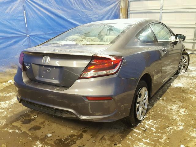 2HGFG3B56FH512416 - 2015 HONDA CIVIC LX GRAY photo 4