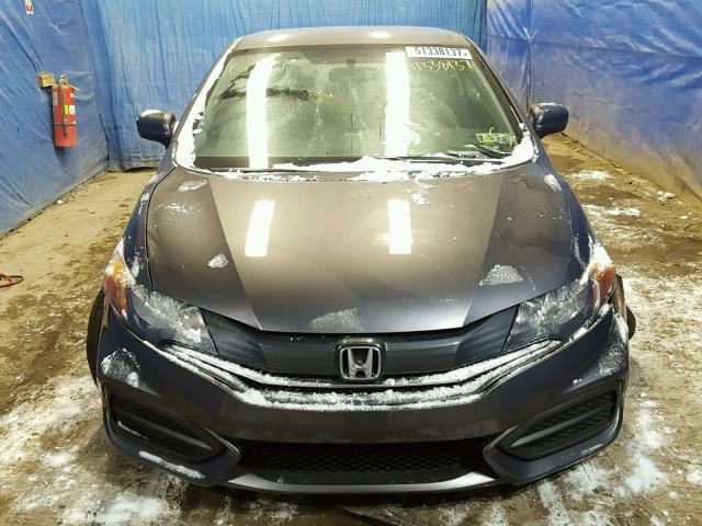 2HGFG3B56FH512416 - 2015 HONDA CIVIC LX GRAY photo 9