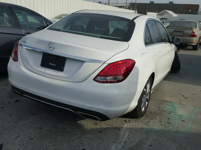 55SWF4JB4GU102346 - 2016 MERCEDES-BENZ C 300 WHITE photo 4