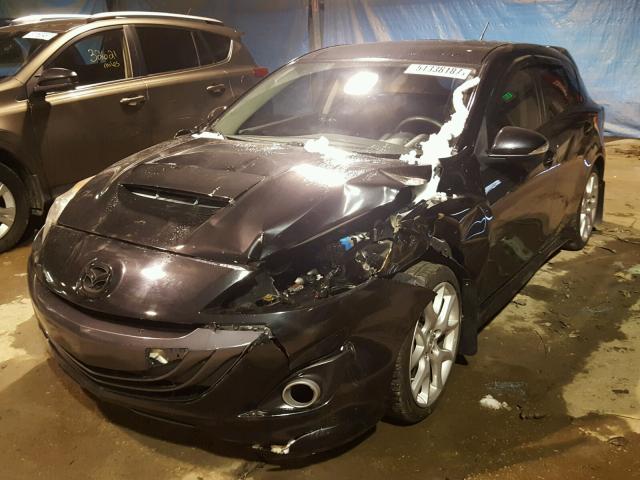 JM1BL1H3XA1346721 - 2010 MAZDA SPEED 3 BLACK photo 2