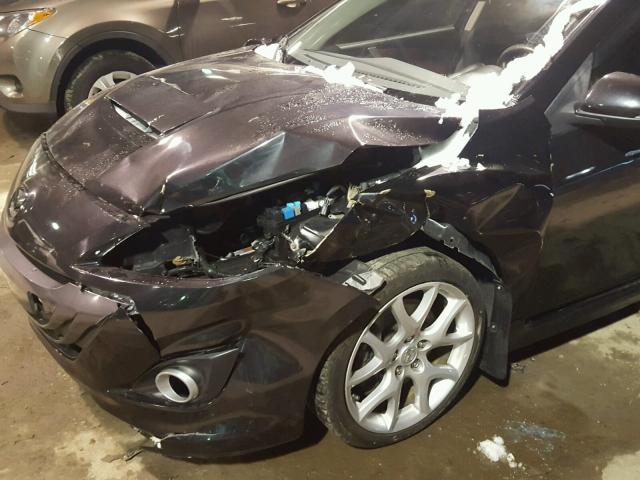 JM1BL1H3XA1346721 - 2010 MAZDA SPEED 3 BLACK photo 9