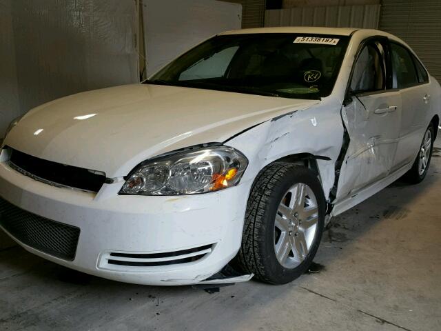 2G1WB5E39E1155249 - 2014 CHEVROLET IMPALA LIM WHITE photo 9