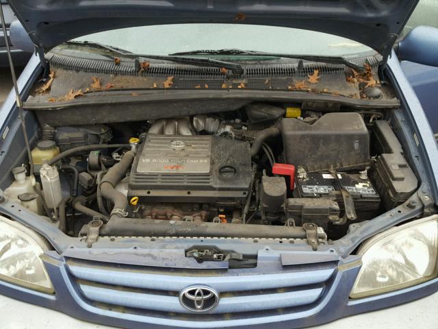 4T3ZF13C31U379414 - 2001 TOYOTA SIENNA LE BLUE photo 7