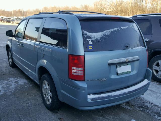 2A8HR54P98R776537 - 2008 CHRYSLER TOWN & COU BLUE photo 3