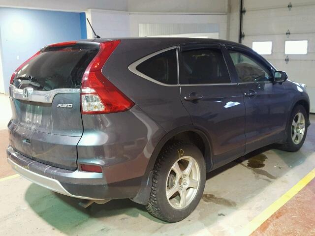 2HKRM4H56GH102368 - 2016 HONDA CR-V EX GRAY photo 4