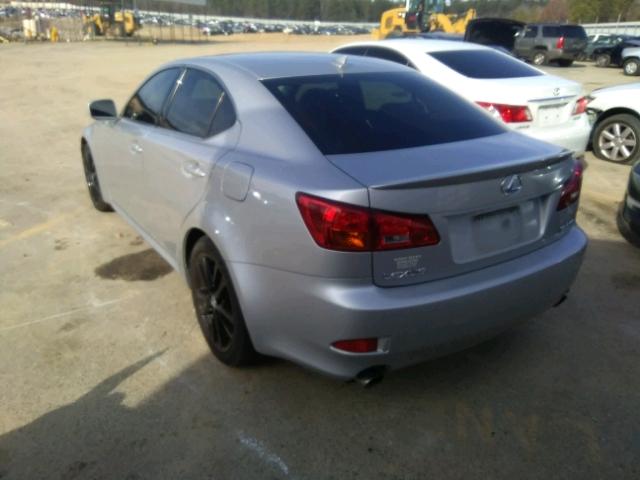 JTHBE262575016009 - 2007 LEXUS IS 350 SILVER photo 3