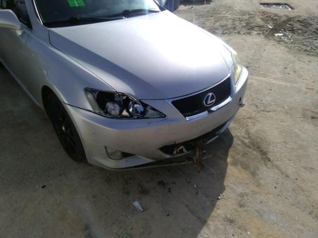 JTHBE262575016009 - 2007 LEXUS IS 350 SILVER photo 9