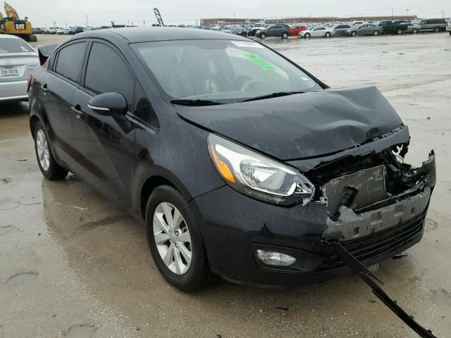 KNADN4A37C6046216 - 2012 KIA RIO EX BLACK photo 1