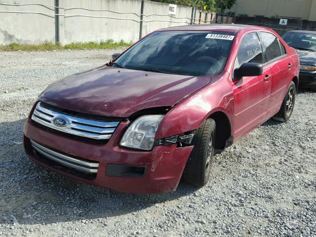 3FAHP06Z97R179224 - 2007 FORD FUSION S RED photo 2