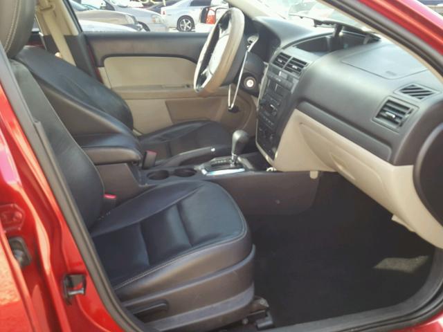 3FAHP06Z97R179224 - 2007 FORD FUSION S RED photo 5