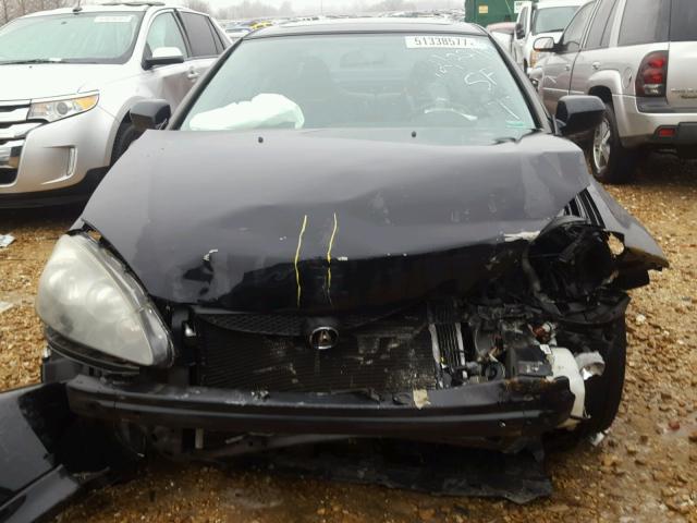 JH4DC548X6S001903 - 2006 ACURA RSX BLACK photo 7