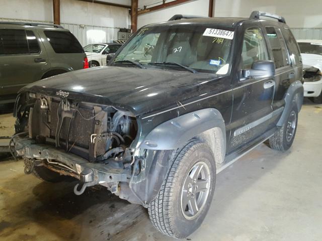 1J4GK38K15W512784 - 2005 JEEP LIBERTY RE GREEN photo 2