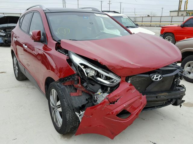 KM8JU3AG4EU877415 - 2014 HYUNDAI TUCSON GLS RED photo 1