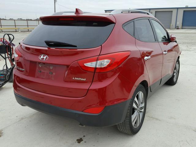 KM8JU3AG4EU877415 - 2014 HYUNDAI TUCSON GLS RED photo 4