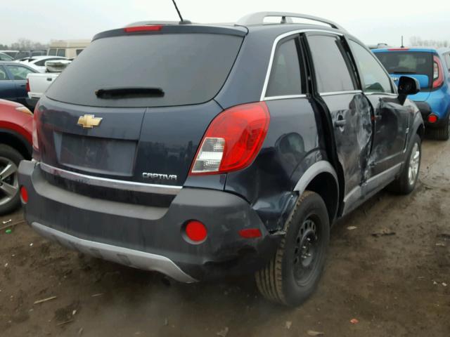 3GNAL2EK8ES555559 - 2014 CHEVROLET CAPTIVA LS BLUE photo 4