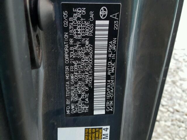 JTKDE167950046097 - 2005 TOYOTA SCION TC 石墨色 照片 10