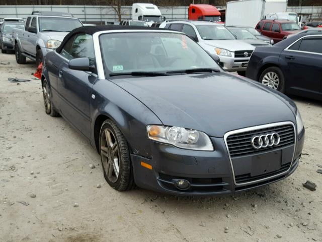 WAUAF48H07K026534 - 2007 AUDI A4 2.0T CA BLUE photo 1