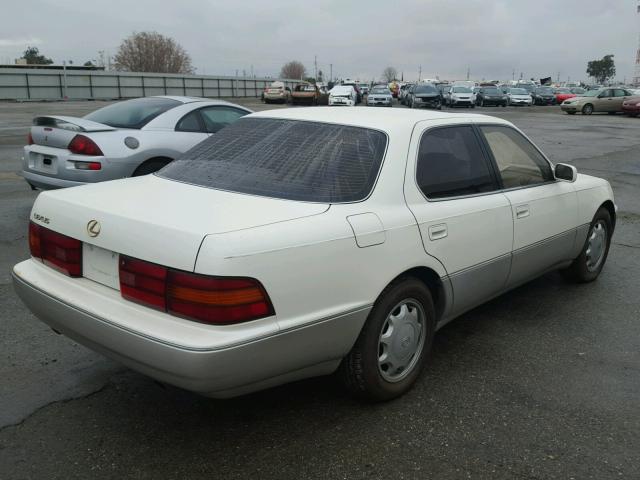 JT8UF11E5P0181542 - 1993 LEXUS LS 400 WHITE photo 4