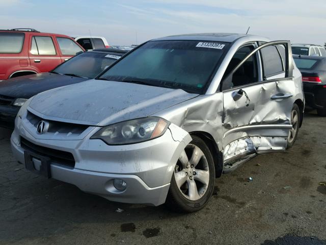 5J8TB18508A008815 - 2008 ACURA RDX TECHNO SILVER photo 2