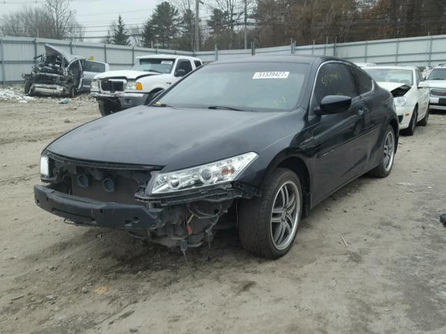 1HGCS1B38AA001172 - 2010 HONDA ACCORD LX BLACK photo 2