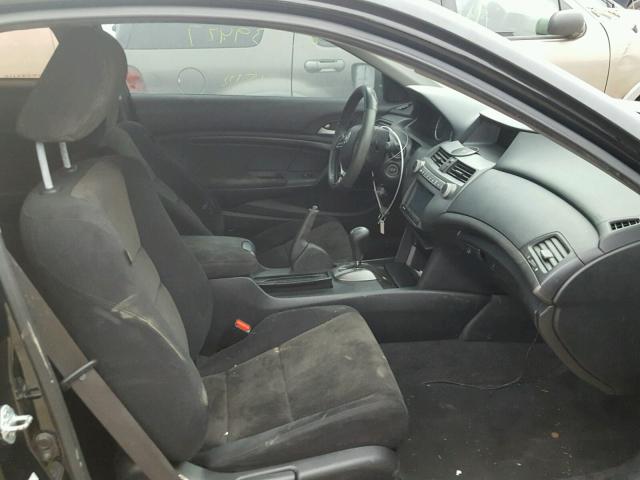 1HGCS1B38AA001172 - 2010 HONDA ACCORD LX BLACK photo 5