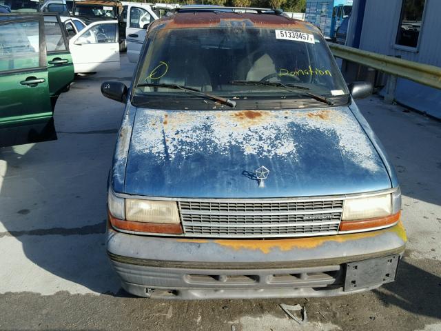 1P4GH44R7RX106825 - 1994 PLYMOUTH GRAND VOYA BLUE photo 9