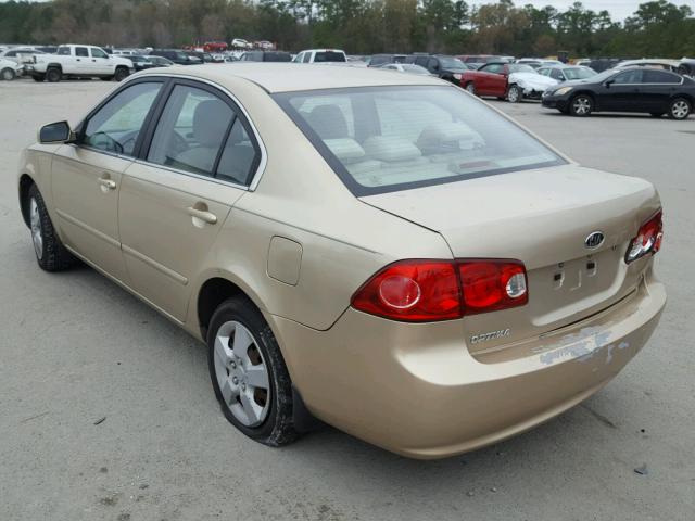 KNAGE123365076415 - 2006 KIA OPTIMA LX GOLD photo 3