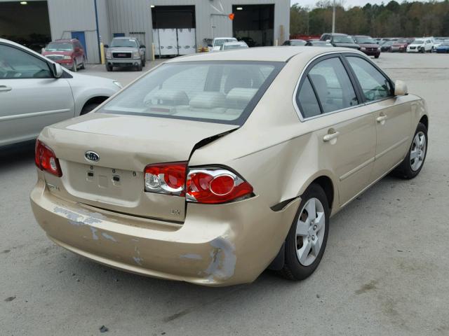 KNAGE123365076415 - 2006 KIA OPTIMA LX GOLD photo 4