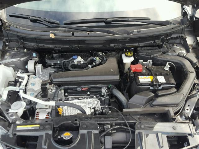 JN8AT2MT6GW016985 - 2016 NISSAN ROGUE S GRAY photo 7