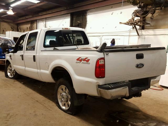 1FTSW21R58EB96032 - 2008 FORD F250 SUPER WHITE photo 3