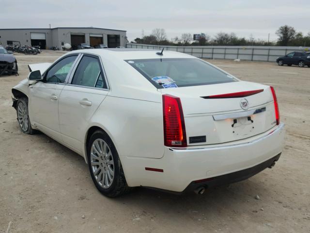 1G6DM577680118106 - 2008 CADILLAC CTS WHITE photo 3