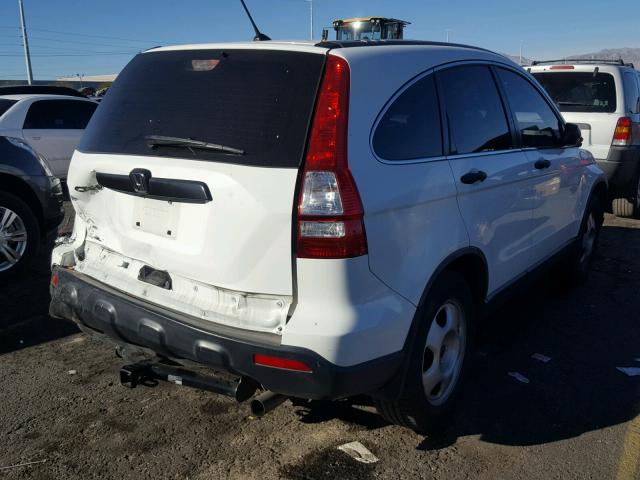 JHLRE383X8C029298 - 2008 HONDA CR-V LX WHITE photo 4