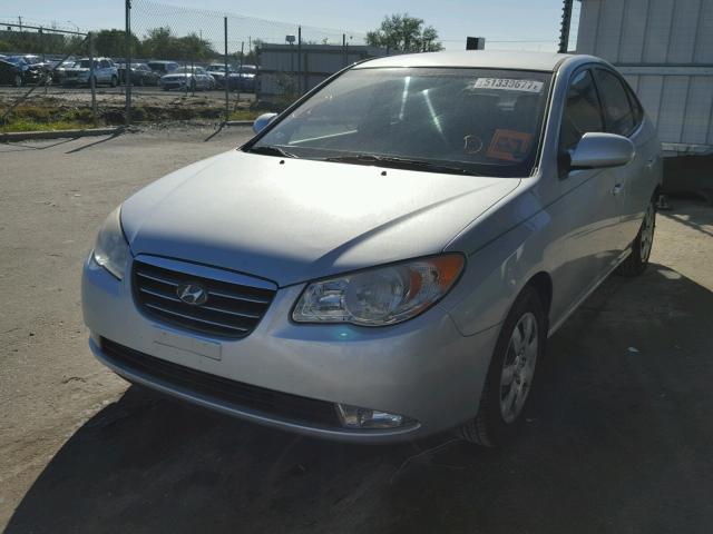 KMHDU46D08U445524 - 2008 HYUNDAI ELANTRA GL SILVER photo 2