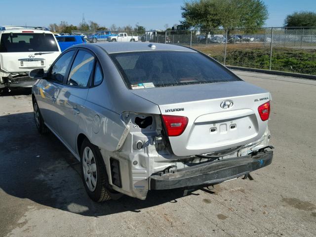 KMHDU46D08U445524 - 2008 HYUNDAI ELANTRA GL SILVER photo 3