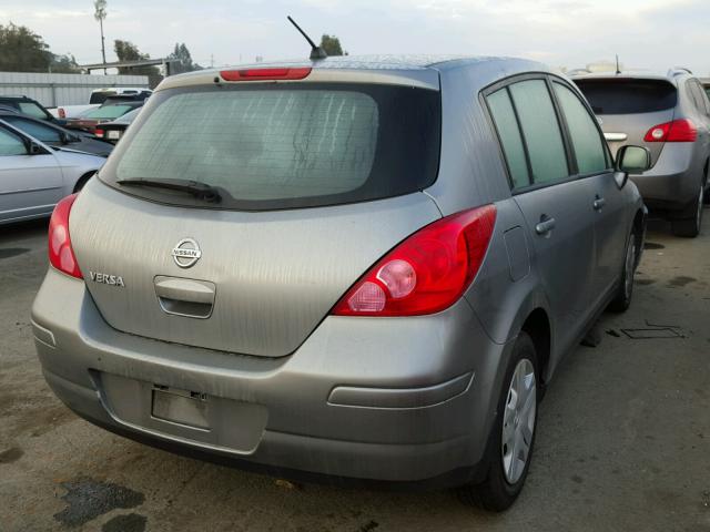 3N1BC1CP5AL410119 - 2010 NISSAN VERSA S GRAY photo 4