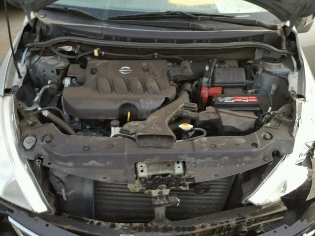 3N1BC1CP5AL410119 - 2010 NISSAN VERSA S GRAY photo 7