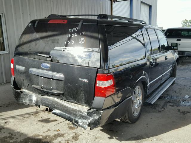 1FMFK19558LA29413 - 2008 FORD EXPEDITION BLACK photo 4