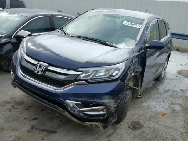 2HKRM4H50FH662238 - 2015 HONDA CR-V EX BLUE photo 2