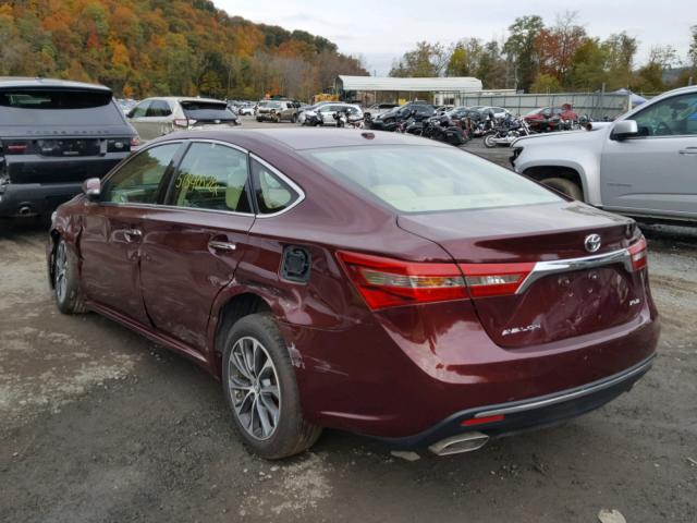 4T1BK1EB2HU259981 - 2017 TOYOTA AVALON XLE BURGUNDY photo 3