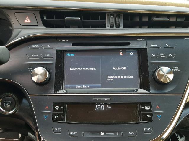 4T1BK1EB2HU259981 - 2017 TOYOTA AVALON XLE BURGUNDY photo 9