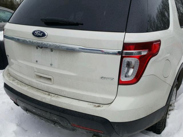 1FMHK8D86BGA63864 - 2011 FORD EXPLORER X WHITE photo 10